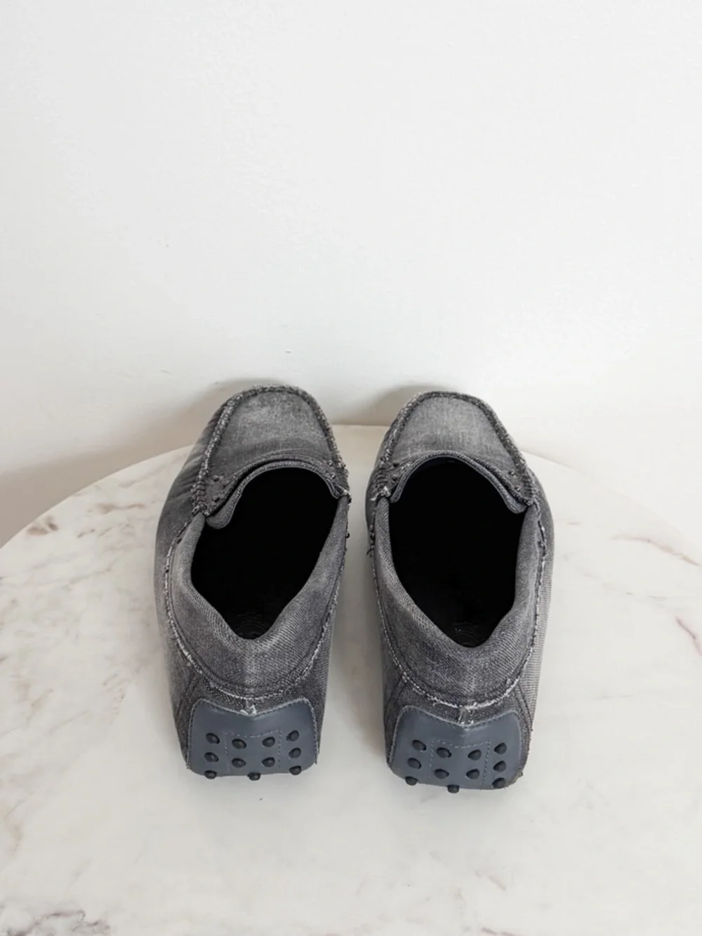 TOD’s Men’s Gommini Canvas Denim Loafers Size 8.5